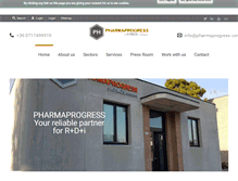 Tablet Screenshot of pharmaprogress.com